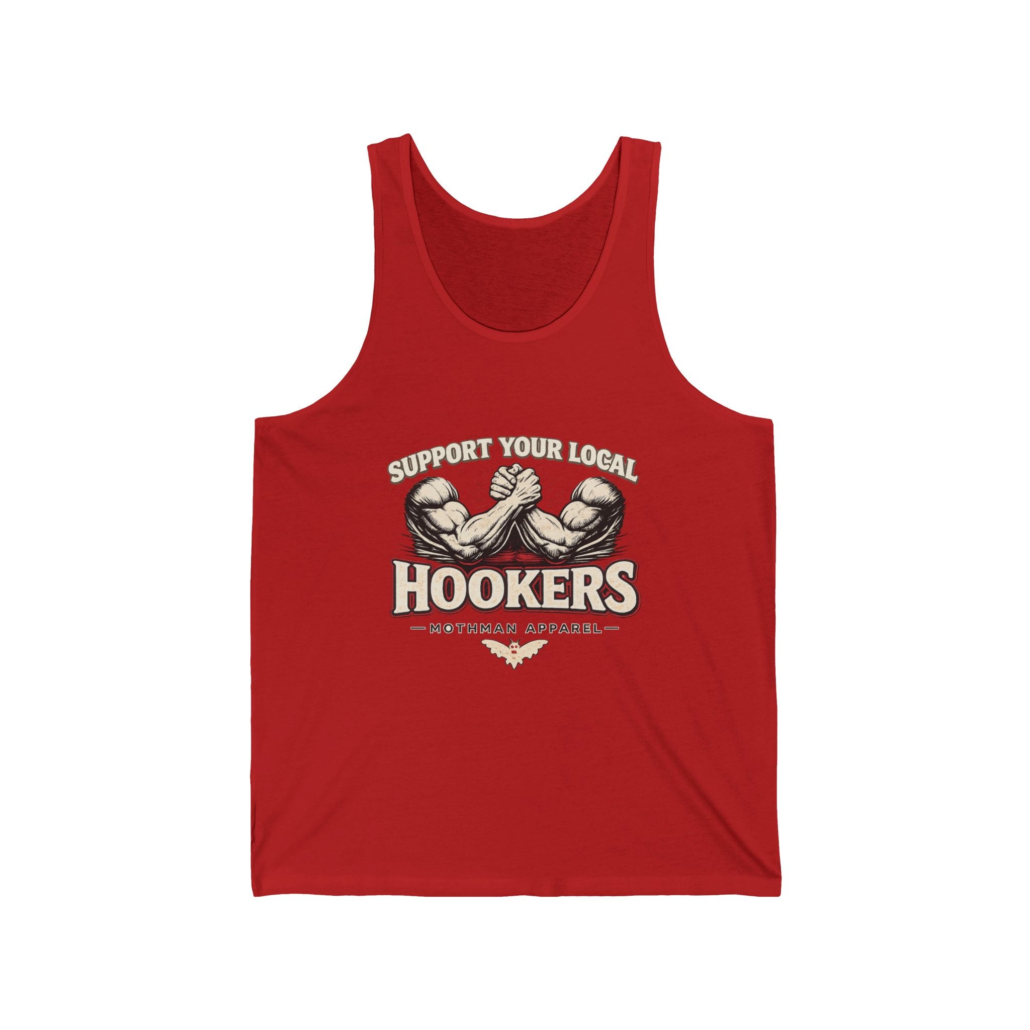 Support Your Local Hookers Tank Top — Funny Fishing Hooker Tackle Shirt