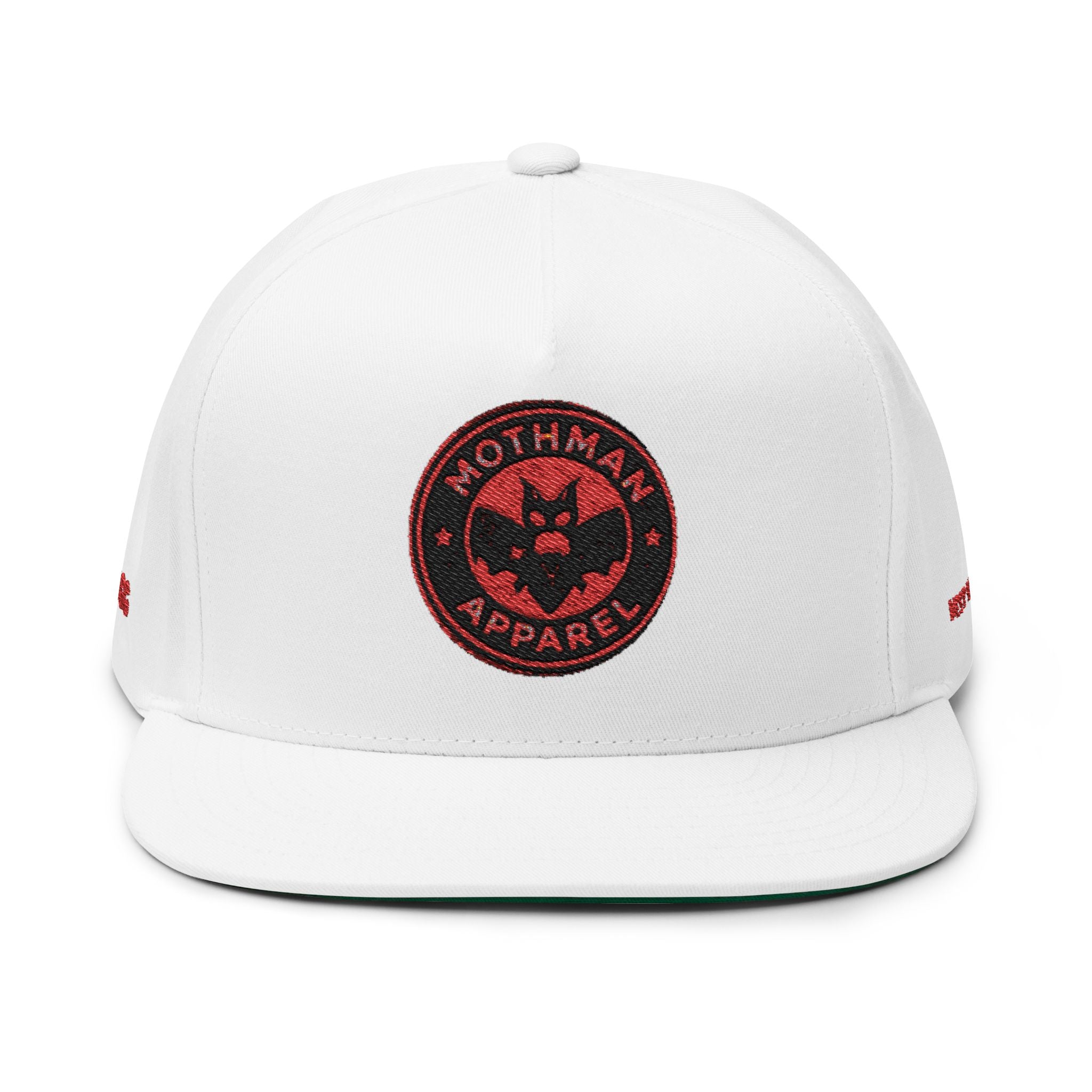 Mothman Apparel Embroidered Flat Bill Cap