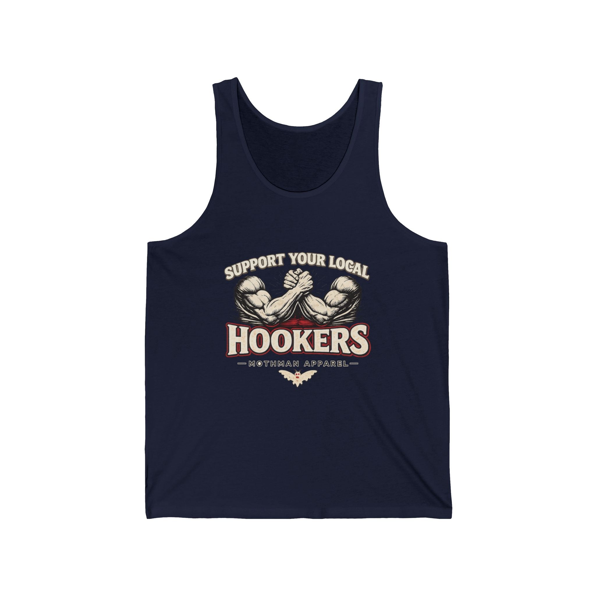 Support Your Local Hookers Tank Top — Funny Fishing Hooker Tackle Shirt