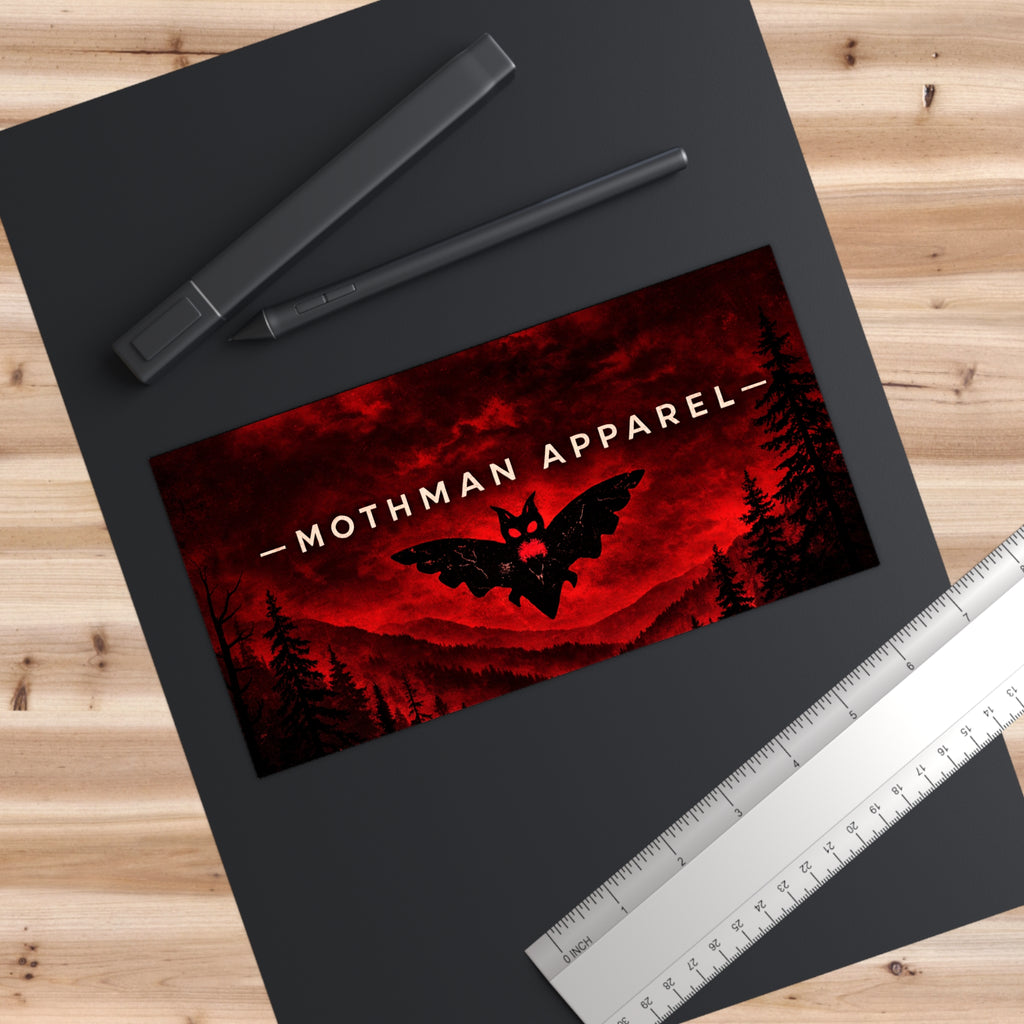 Mothman Apparel Red Forest Bumper Sticker