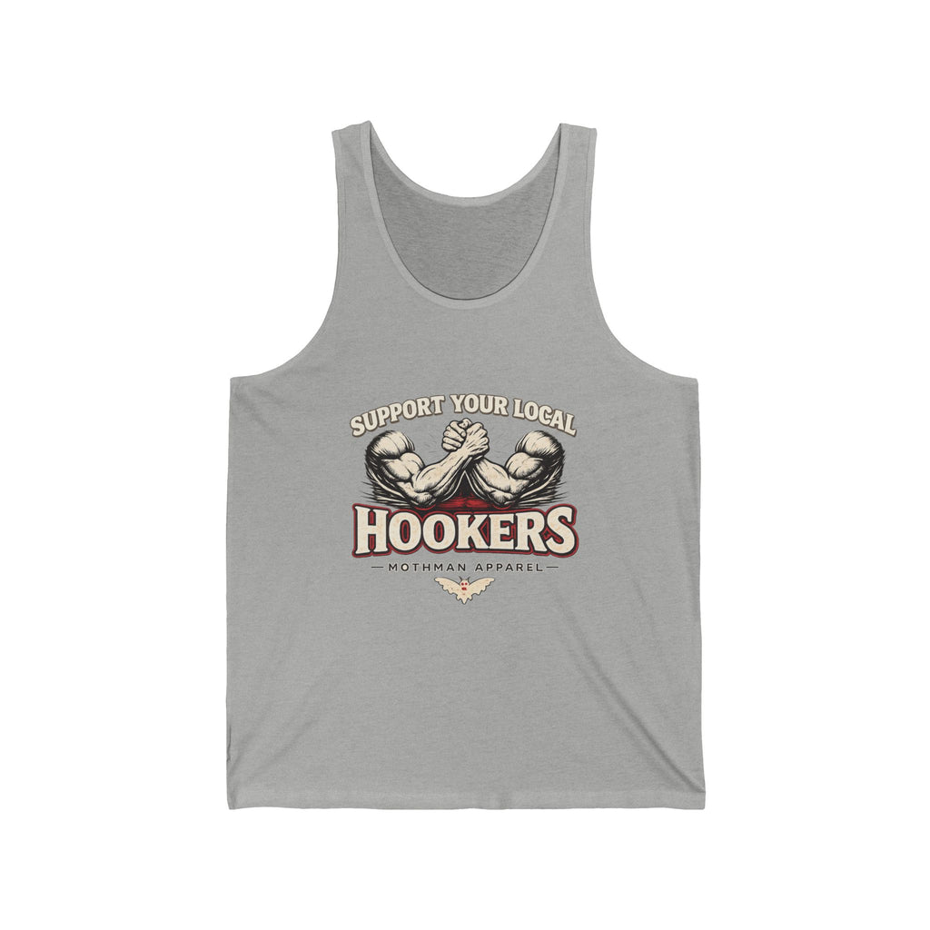 Support Your Local Hookers Tank Top — Funny Fishing Hooker Tackle Shirt