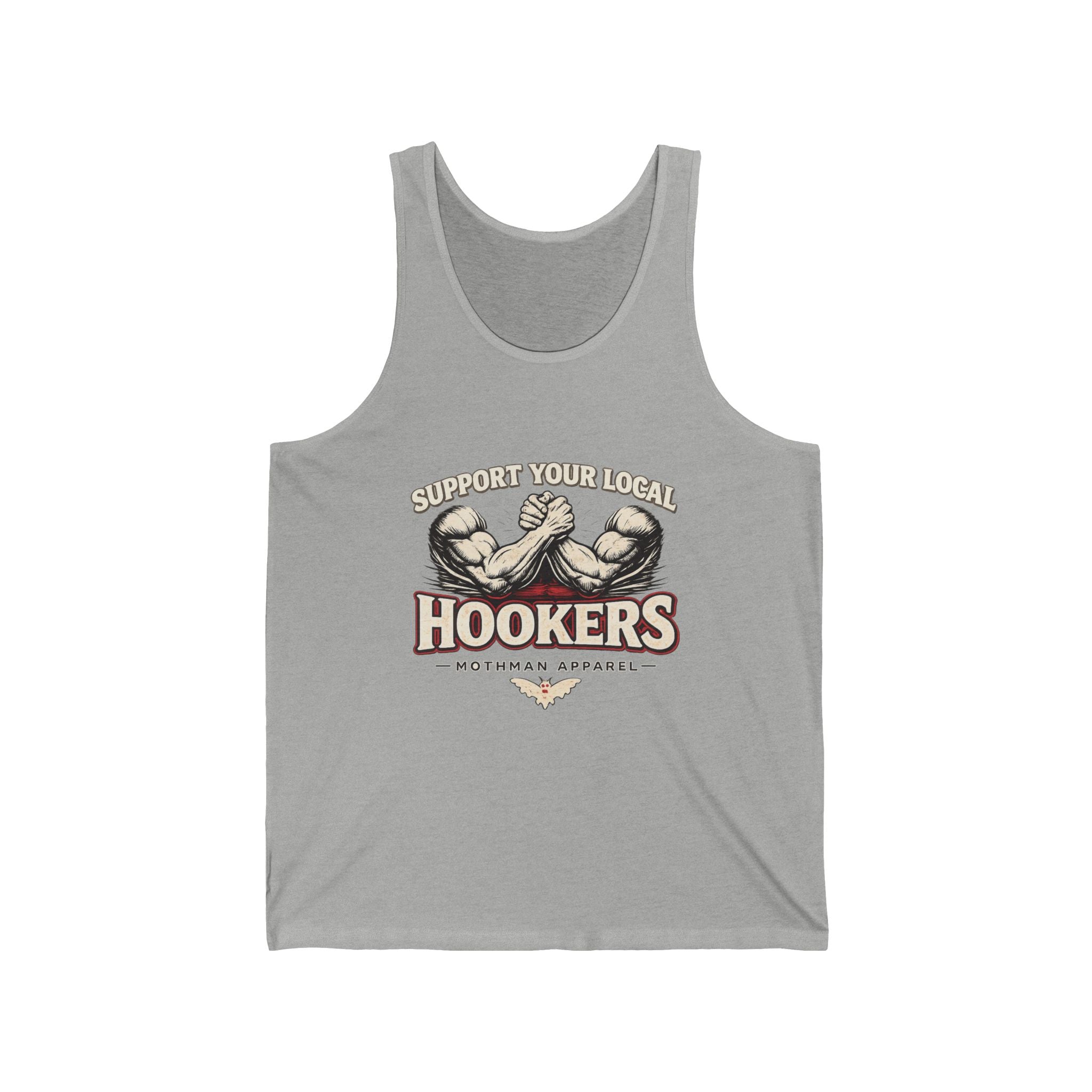 Support Your Local Hookers Tank Top — Funny Fishing Hooker Tackle Shirt