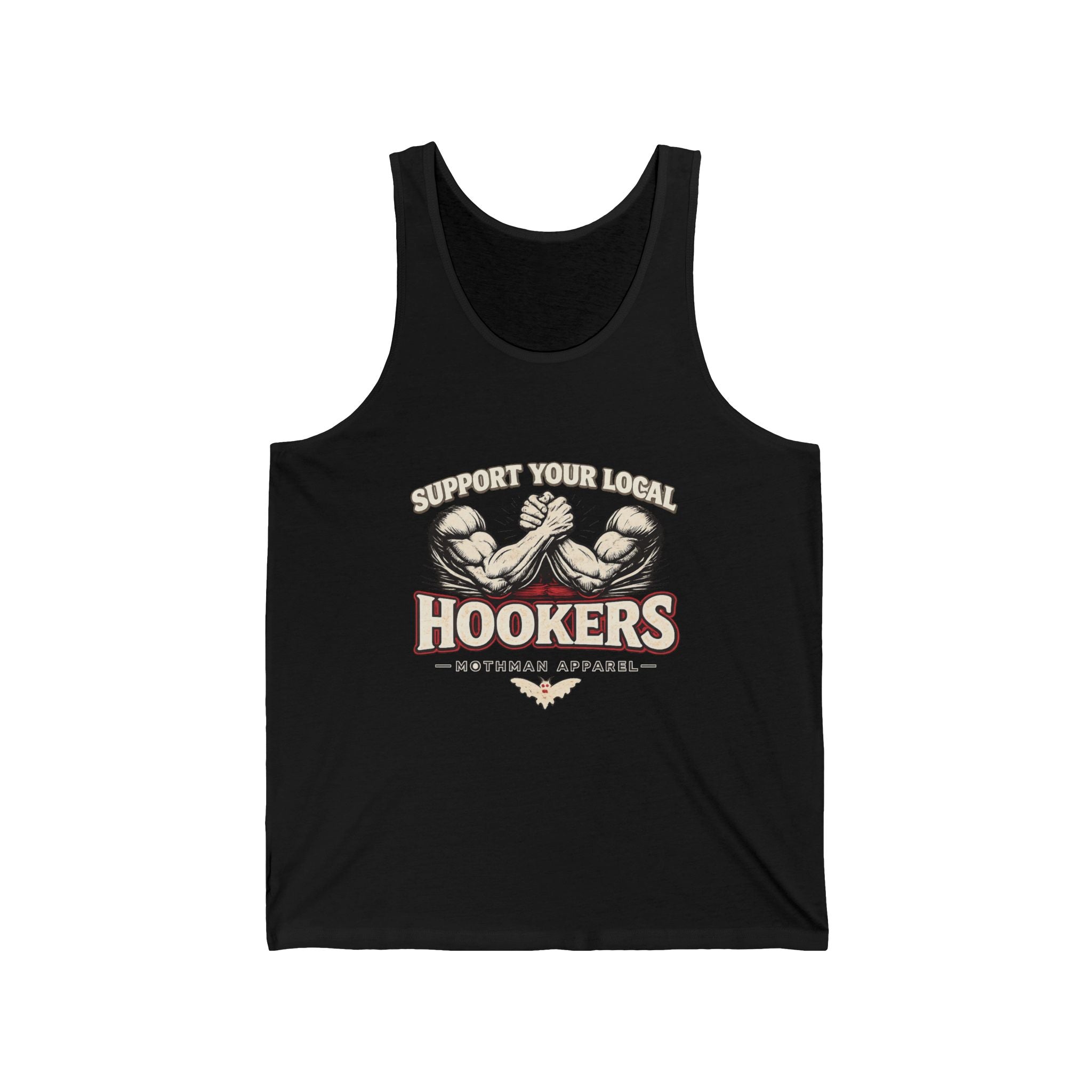 Support Your Local Hookers Tank Top — Funny Fishing Hooker Tackle Shirt