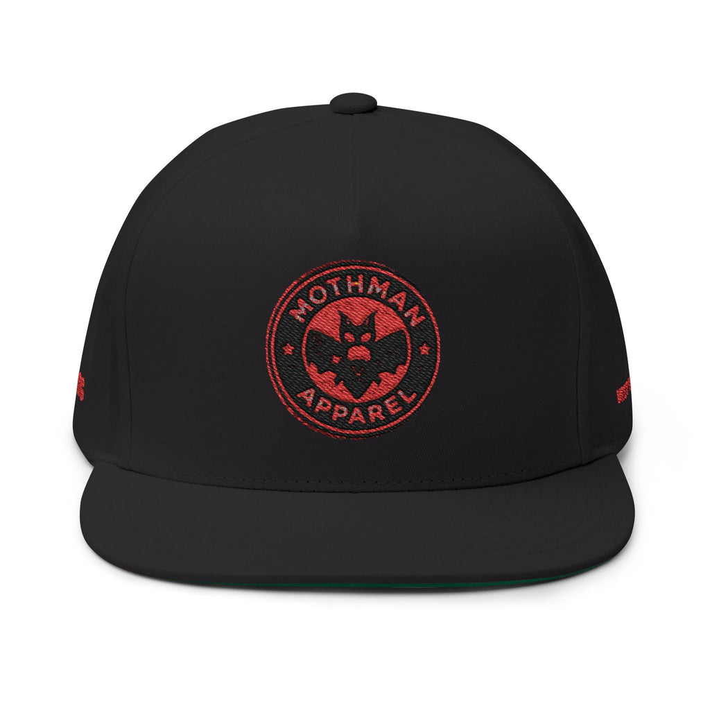 Mothman Apparel Embroidered Flat Bill Cap